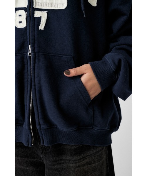 パーカー COLLEGIATE ZIP フ―ディー レディース | MOUSSY | 14