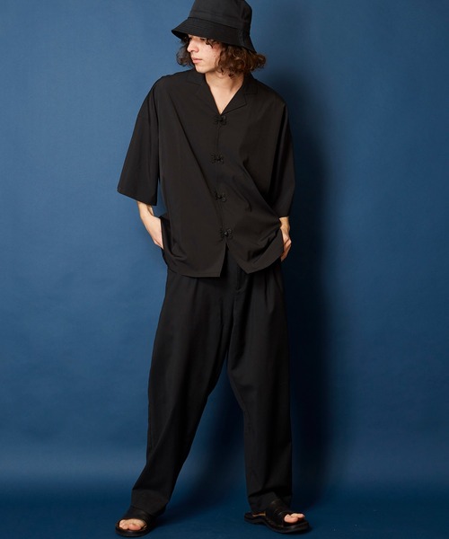 「MEMENTISM」 「unrelaxing」半袖シャツ FREE ブラウン メンズ_画像2