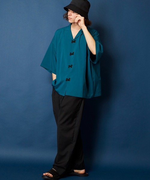 「MEMENTISM」 「unrelaxing」半袖シャツ FREE ブラウン メンズ_画像3