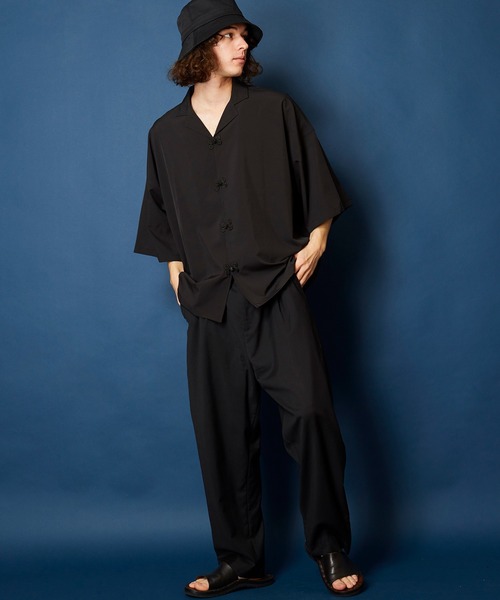 「MEMENTISM」 「unrelaxing」半袖シャツ FREE ブラウン メンズ_画像7