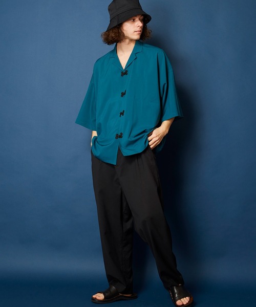 「MEMENTISM」 「unrelaxing」半袖シャツ FREE ブラウン メンズ_画像9