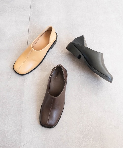 スリッポン サイドVカットスリッポンシューズ レディース : ZOZOTOWN