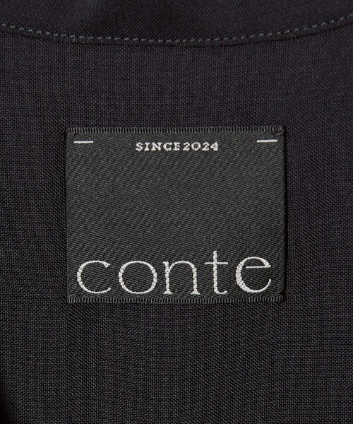 conte オールインワン 「conte」オープンカラー オールインワン