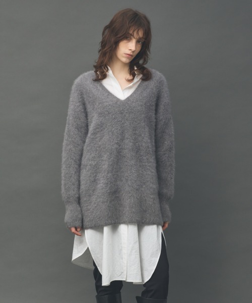 Curensology（カレンソロジー） ニット セーター /FOXカシミヤVネック