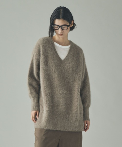 Curensology（カレンソロジー） ニット セーター /FOXカシミヤVネック