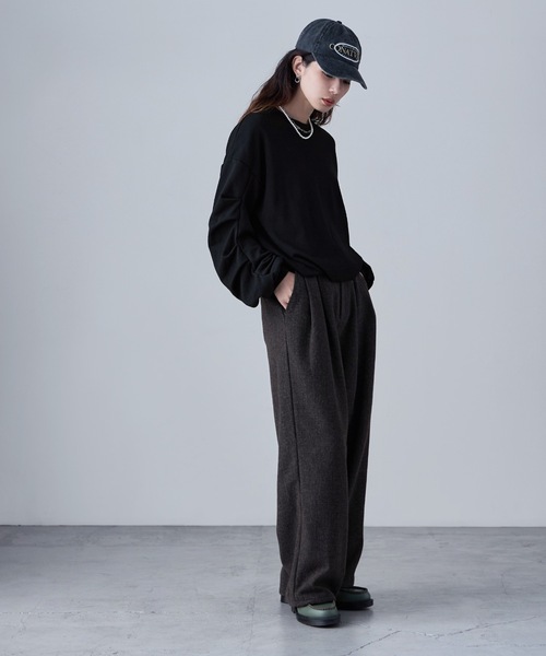 etoll.（エトル） トレーナー スウェット タックスリーブバルーン