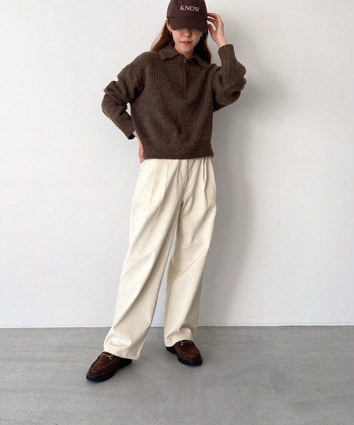 「CANAL JEAN」 「El mar」長袖ニット ONE SIZE グレー レディース_画像8