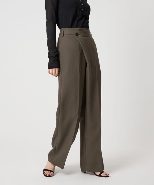 conte パンツ 「conte」ラップ ワイドパンツ レディース : ZOZOTOWN