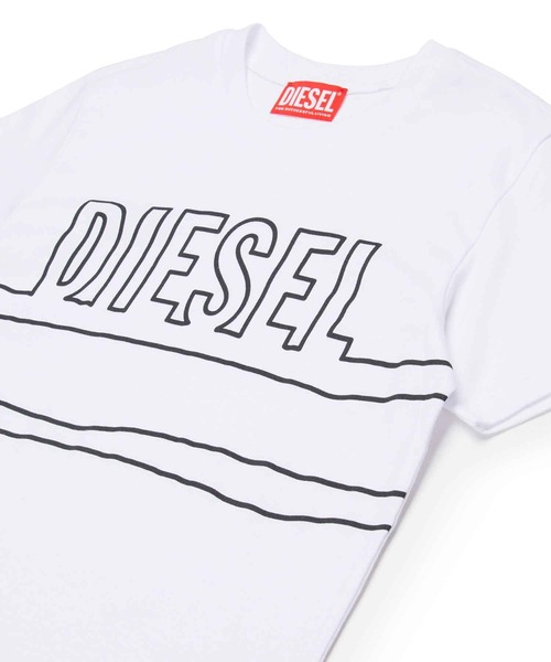「DIESEL KIDS」 「KIDS」半袖Tシャツ 14Y ホワイト キッズ_画像6