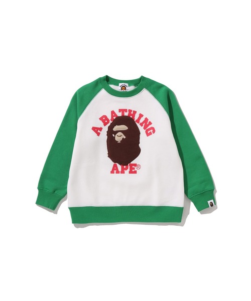 A・BATHING APE　100cm　トレーナー　子供服 A BATHING APE（アベイシングエイプ） トレーナー BOA COLLEGE