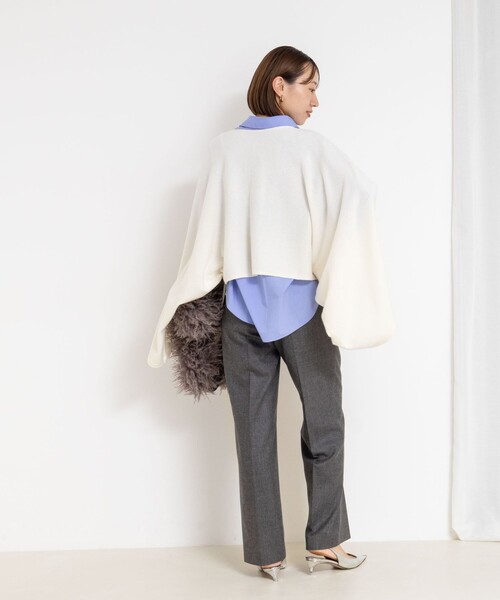 NOLLEY'S（ノーリーズ） パンツ フラノセミワイドパンツ レディース