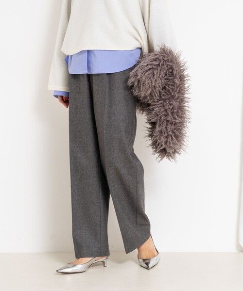 NOLLEY'S（ノーリーズ） パンツ フラノセミワイドパンツ レディース