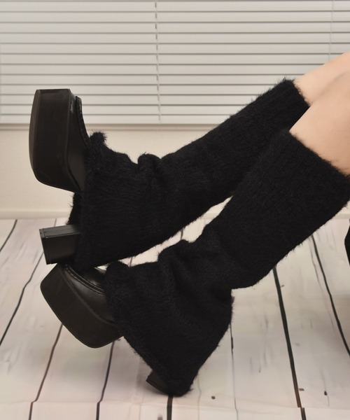 TONE SELECT GOODS レッグウォーマー 「float」ふわふわ フェイク