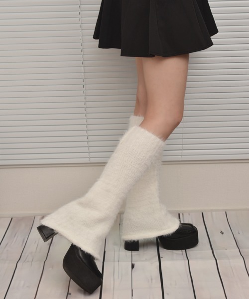 TONE SELECT GOODS レッグウォーマー 「float」ふわふわ フェイク