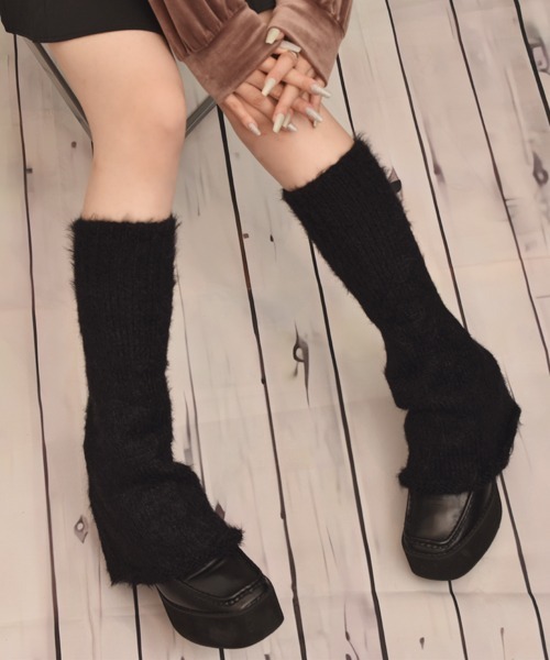 TONE SELECT GOODS レッグウォーマー 「float」ふわふわ フェイク