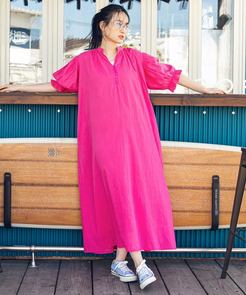 bohmal（ボマール） 半袖ワンピース FREE ピンク レディース