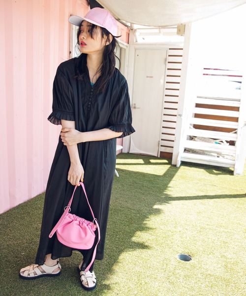 bohmal（ボマール） 半袖ワンピース FREE ピンク レディース