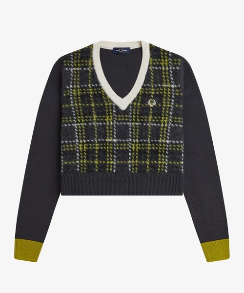 FRED PERRY（フレッドペリー） ニット セーター Tartan Panel Jumper