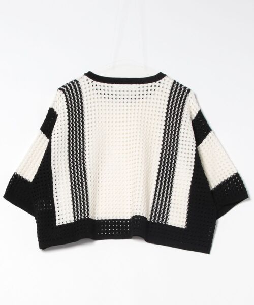 「Gready Brilliant」 「QTUME」半袖ニット FREE オフホワイト レディース_画像2