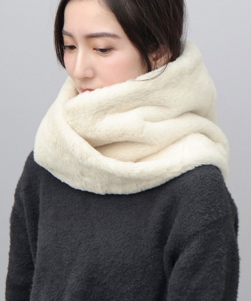 A.M.S. ネックウォーマー スヌード ソフトタッチ フェイクファー
