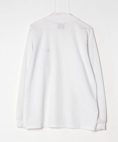 Needles / 長袖シャツ/S/コットン/WHT/無地/0T180 Needles 「Needles」 ワンポイント長袖Tシャツ - ホワイト メンズ