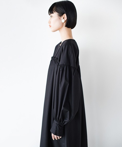 「haco!」 「KAKKO」長袖ワンピース SMALL ブラック レディース_画像3