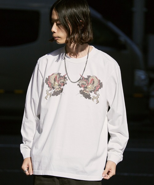 LONELY/論理 tシャツ LONELY(論理)/ロンリー”ORIENTAL龍” HEAVY OZ
