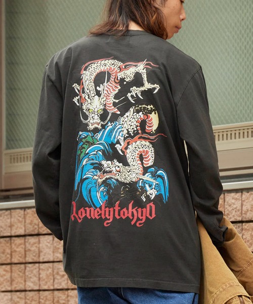 LONELY/論理 tシャツ LONELY(論理)/ロンリー”ORIENTAL龍” HEAVY OZ