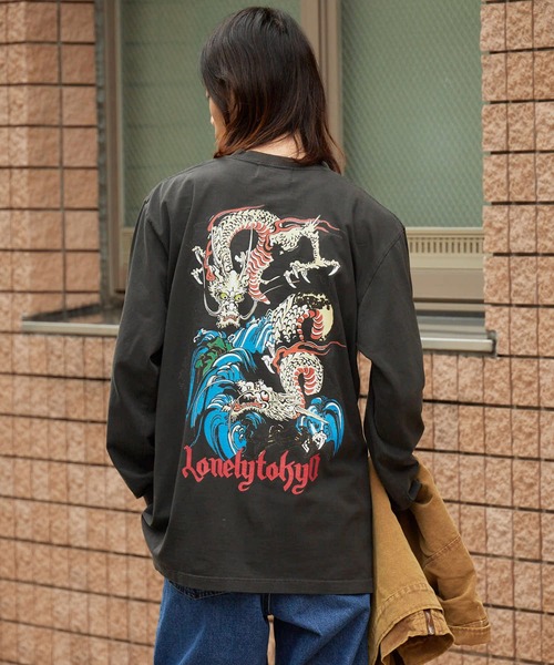 LONELY/論理 tシャツ LONELY(論理)/ロンリー”ORIENTAL龍” HEAVY OZ
