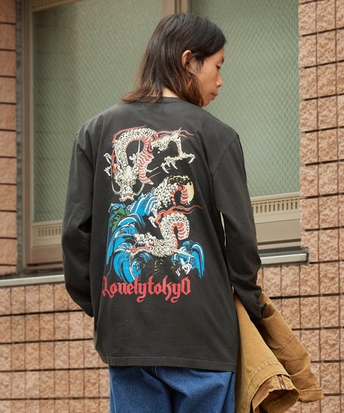 LONELY/論理 tシャツ LONELY(論理)/ロンリー”ORIENTAL龍” HEAVY OZ