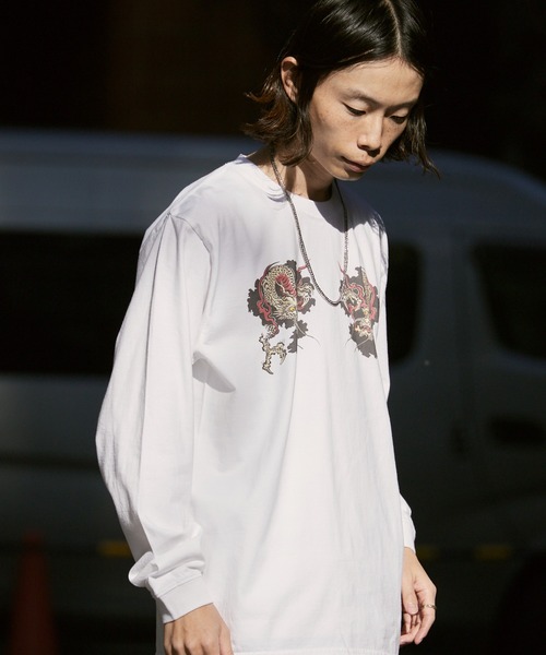 LONELY/論理 tシャツ LONELY(論理)/ロンリー”ORIENTAL龍” HEAVY OZ 