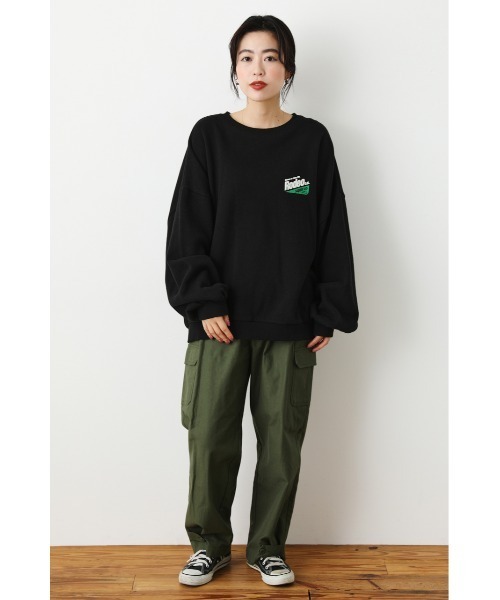 「RODEO CROWNS WIDE BOWL」 スウェットカットソー FREE ブラック レディース_画像2