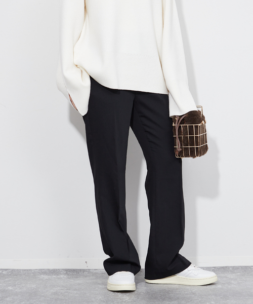 「Plage」 ブーツカットパンツ 34 ベージュ レディース_画像2