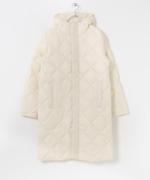 ダウンコート ダウンジャケット TAION HOOD LONG DOWN JACKET