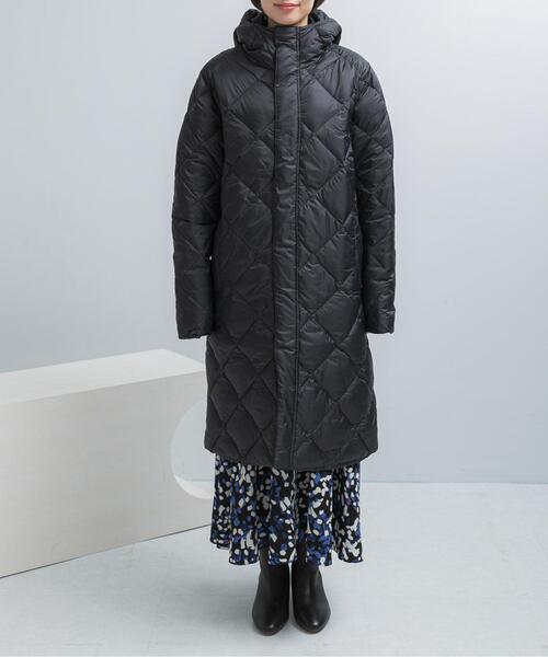 ダウンコート ダウンジャケット TAION HOOD LONG DOWN JACKET