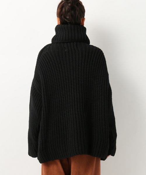 「James Charlotte」 タートルネックニット 36 ベージュ レディース_画像6