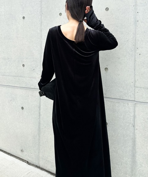 select MOCA by son」 長袖ワンピース MEDIUM ブラウン レディース