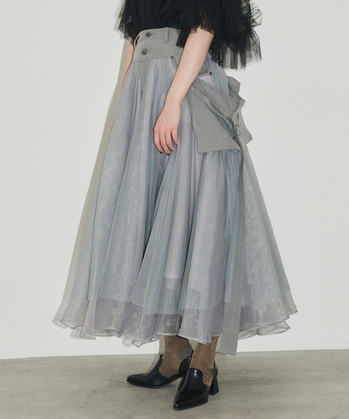 「LA BELLE ETUDE」 スカート 1 ホワイト レディース_画像9