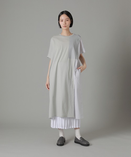 「ZUCCa」 半袖ワンピース M size ネイビー レディースの画像