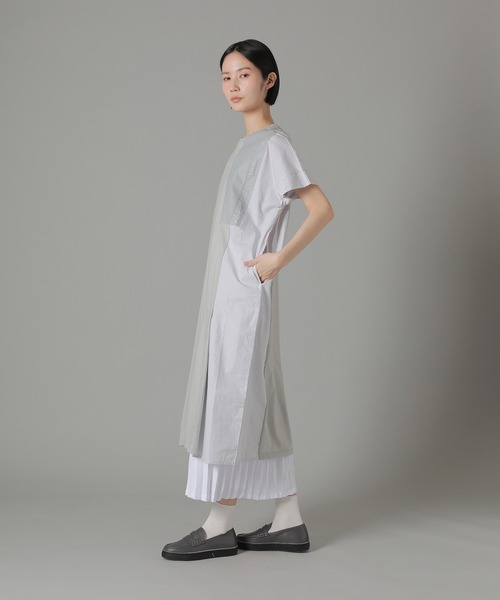 「ZUCCa」 半袖ワンピース M size ネイビー レディースの画像