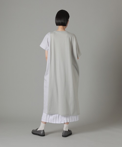 「ZUCCa」 半袖ワンピース M size ネイビー レディースの画像