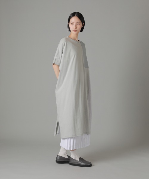 「ZUCCa」 半袖ワンピース M size ネイビー レディースの画像