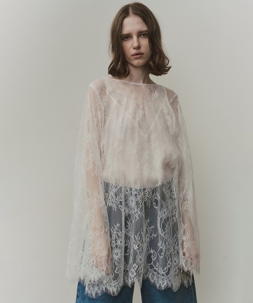 LA BELLE ETUDE（ラベルエチュード） ブラウス シャツ 2WAY総レースV