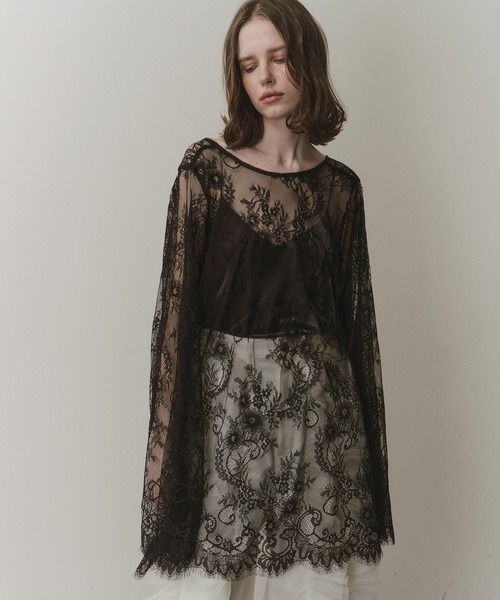 LA BELLE ETUDE（ラベルエチュード） ブラウス シャツ 2WAY総レースV