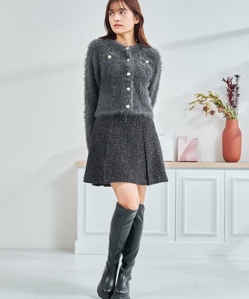 MISCH MASCH（ミッシュマッシュ） カーディガン WEB限定 シャギー