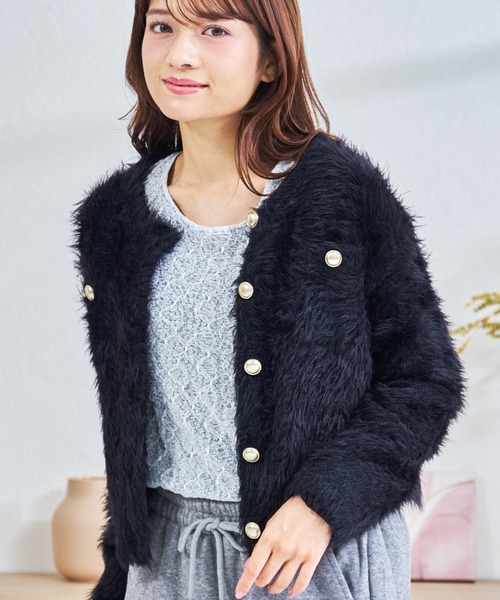 MISCH MASCH（ミッシュマッシュ） カーディガン WEB限定 シャギー