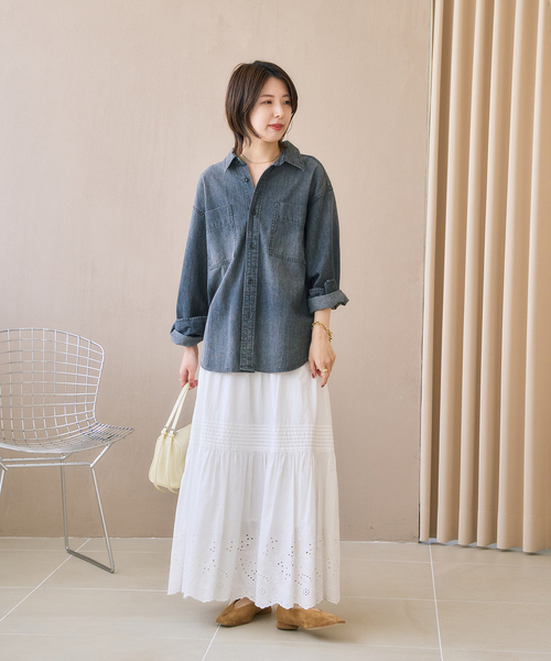 LE TALON（ル タロン） シューズ レザーオブリークスクエアフラット