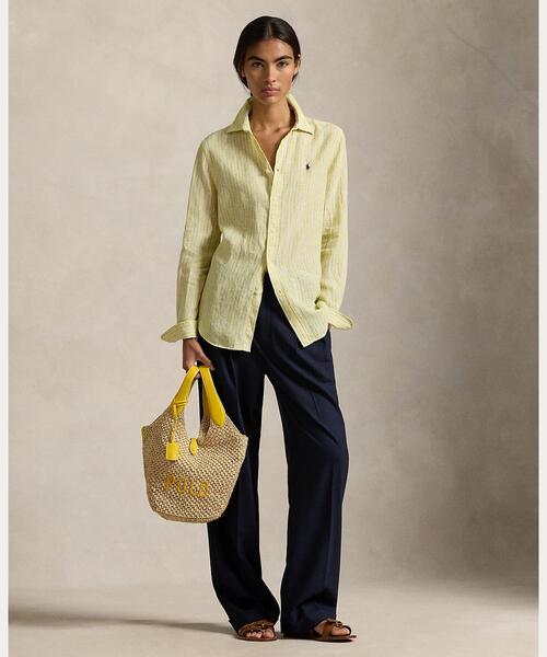 新品未使用　ラルフローレン　リネン　シャツ　レディースS相当 POLO RALPH LAUREN（ポロ・ラルフローレン） ブラウス シャツ