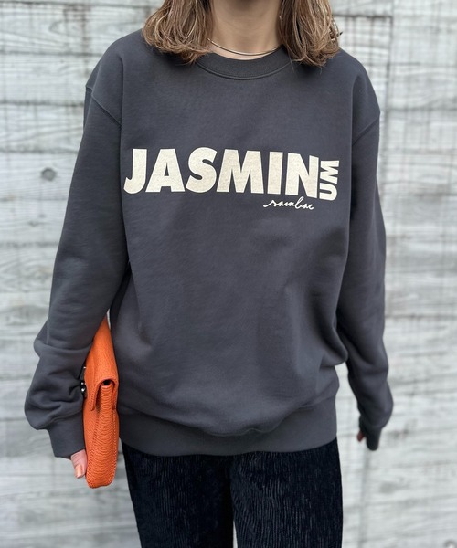 「mi via loca」 スウェットカットソー MEDIUM スミクロ レディース_画像3