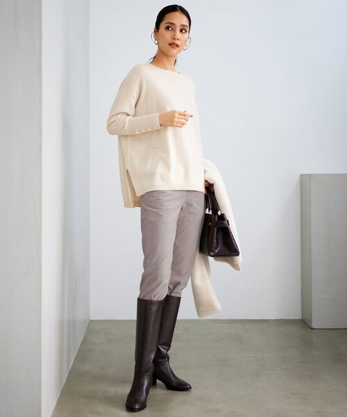 「自由区」 長袖ニット 38 グリーン レディース_画像3